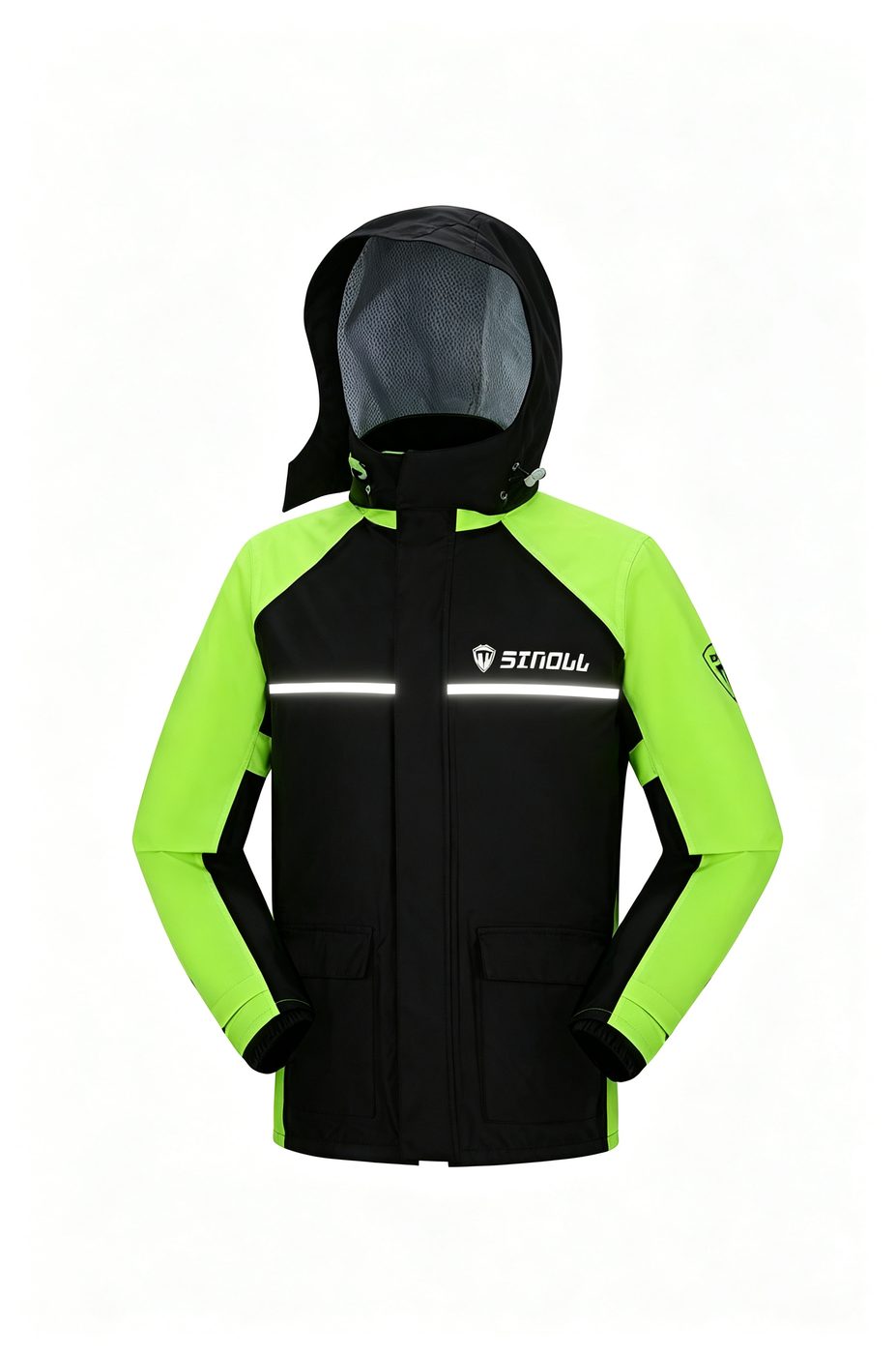 Full front view on white background