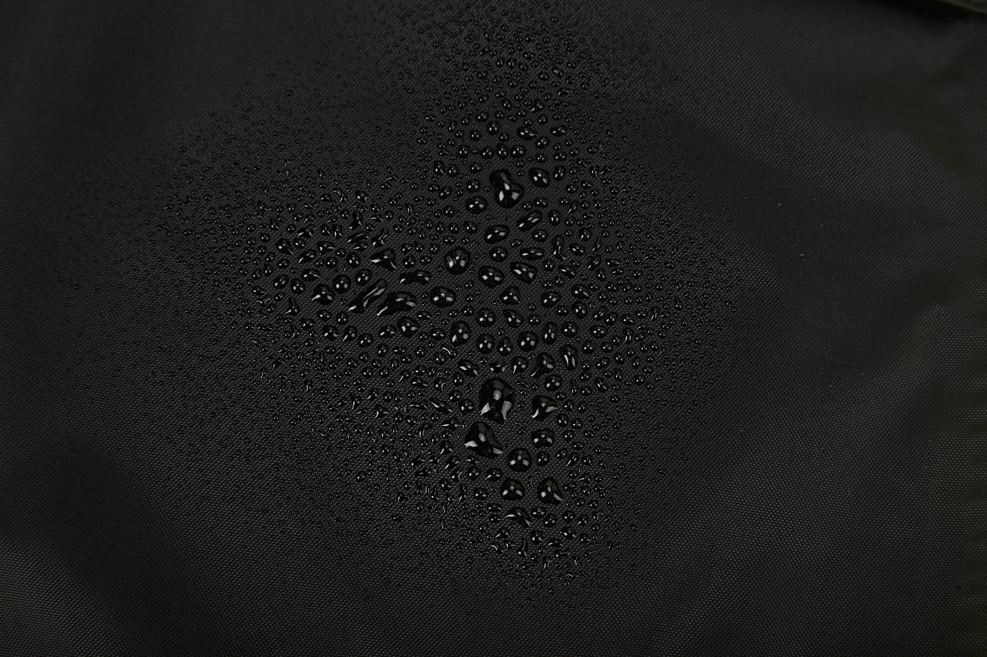 Water-beading lotus effect on fabric